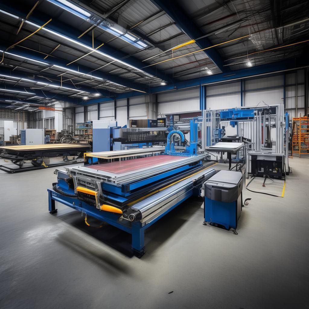 CNC plasma cutting machine with conveyor